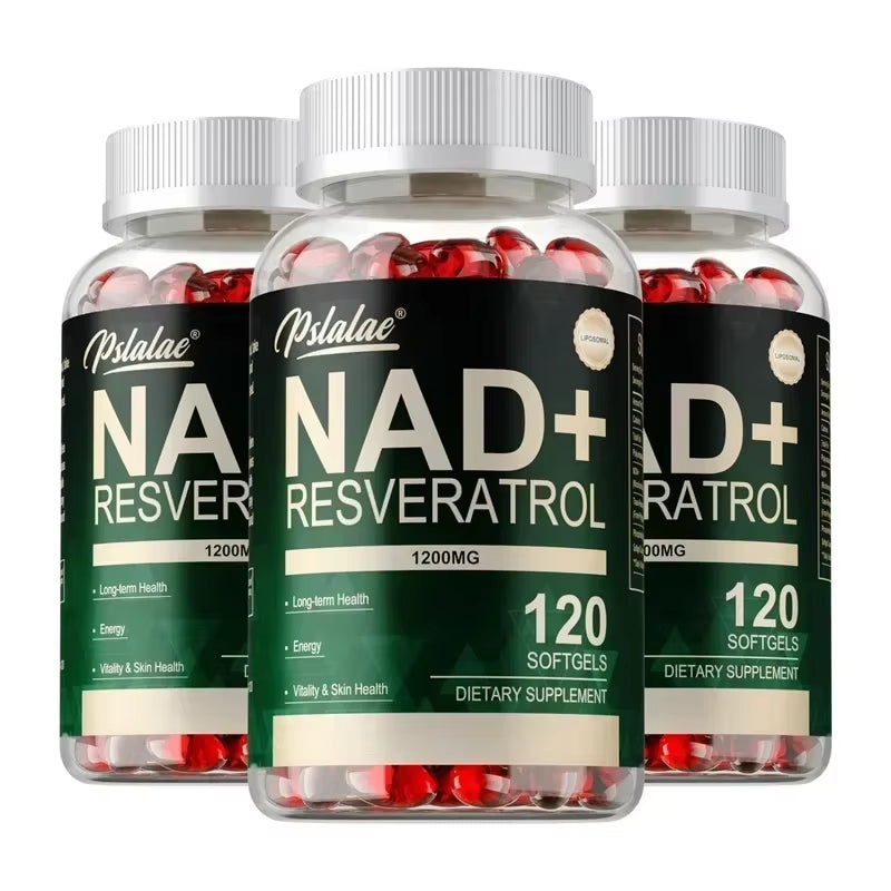 NAD+ Resveratrol - Cellular Health, Healthy Aging, to Support Skin Health, Boost Energy, for Hair, Nails, Skin and Joint Health