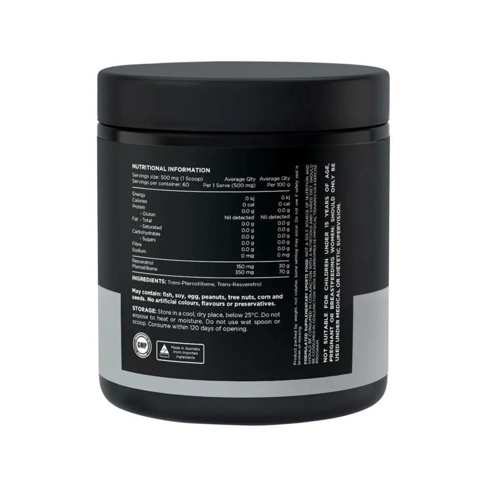 Resveratrol + Pterostilbene Unflavoured 30G