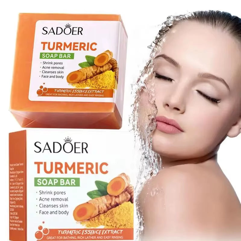 Herbal Turmeric Soap Moisturize Control Oil and Clean Soap Prevent Dry Skin Hydrating and Moisturizing Product Body Care