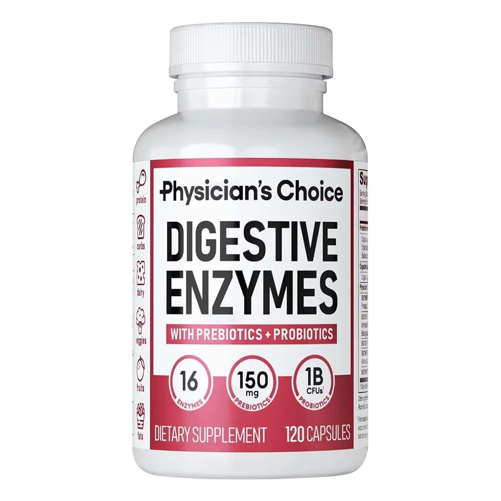 Organic Digestive Enzyme Supplement - Promotes Nutrient Absorption, Digestion and Intestinal Health for Adults Men and Women