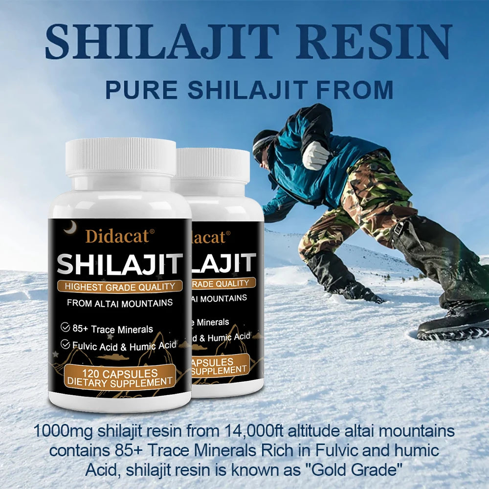 Unlock Your Health Potential with 100% Pure Shilajit Mineral Supplement - Packed with 85+ Trace Minerals, Fulvic Acid, and Antioxidants for Optimal Wellness