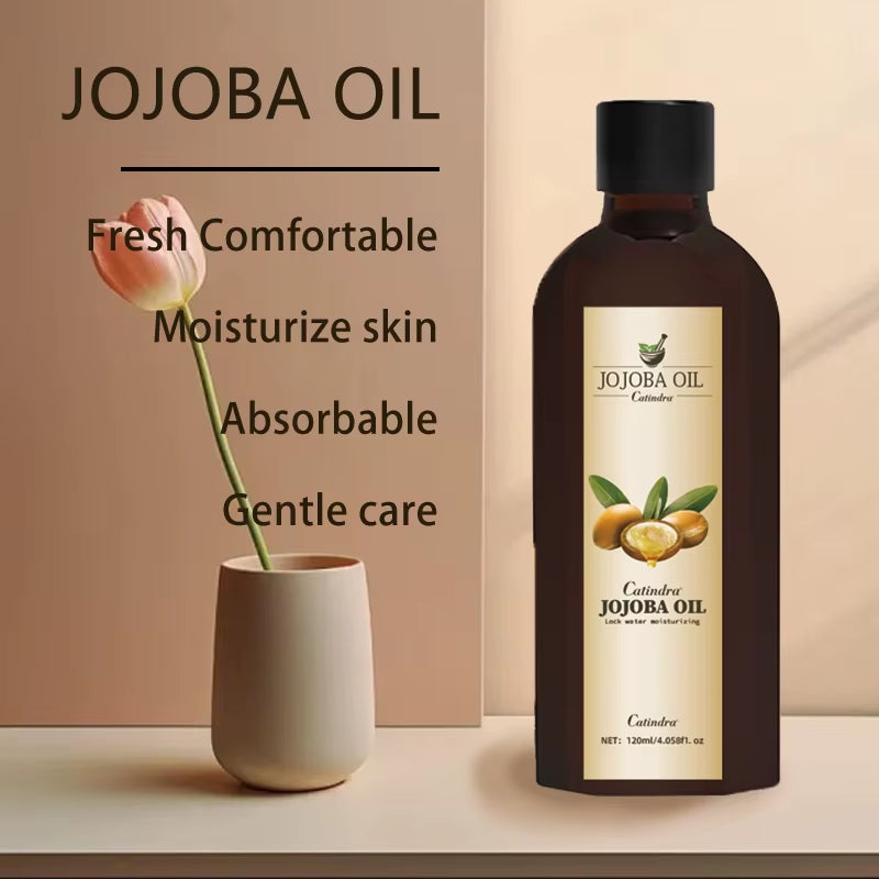 Revitalize Your Skin with 120ml Jojoba Oil - Natural Moisturizing Cream for Spa-like Body Care and Firmness