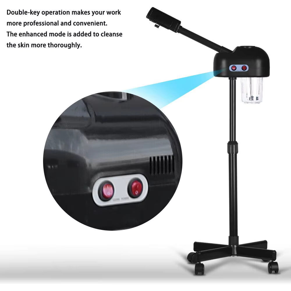Vapour Ion Facial Skin Rejuvenation Machine Face Steamer Spa Care Sprayer 800W