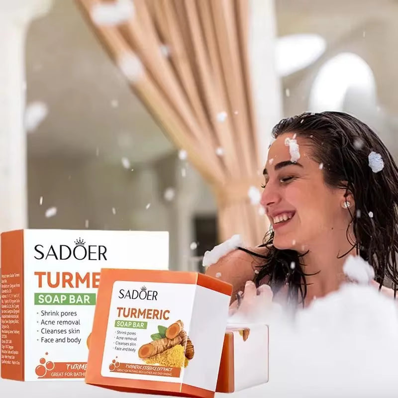 Herbal Turmeric Soap Moisturize Control Oil and Clean Soap Prevent Dry Skin Hydrating and Moisturizing Product Body Care