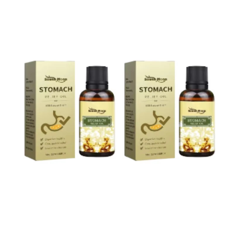 Stomach Relief Oil Relieve Indigestion Stomachache Bloating Treat Gastritis Improve Bad Breath Herbal Detoxification