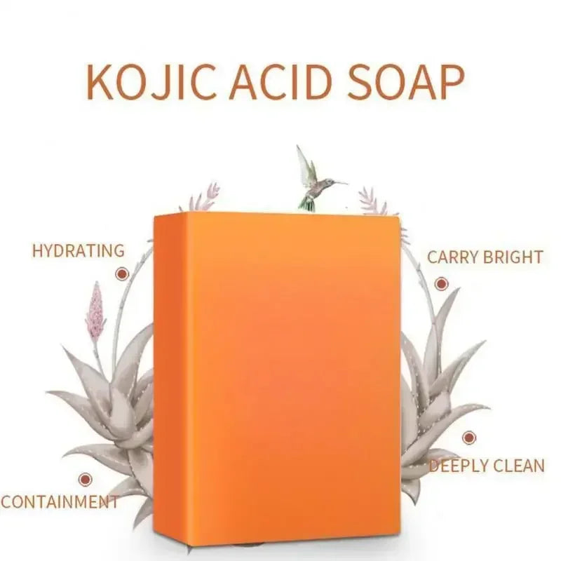 100G Kojic Acid Skin Lightening Soap with Glutathione Handmade Brightening Bleaching Soap for Face 3 Color Options Available