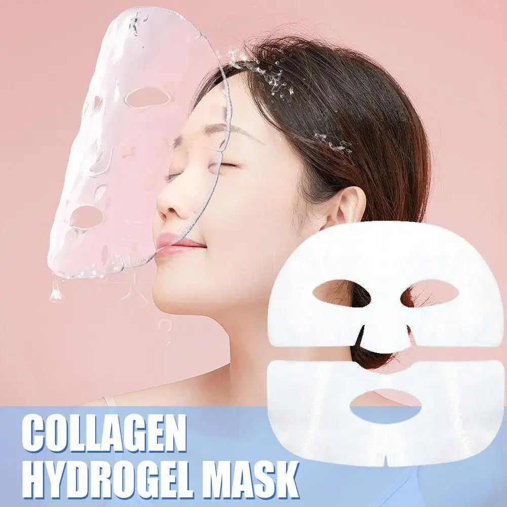 1PC Moisturizing Collagen Mask, Bio-Collagen Deep Rejuvenating Peel Mask, Brightening Films Face Mask Collagen Full Skin of S8A0