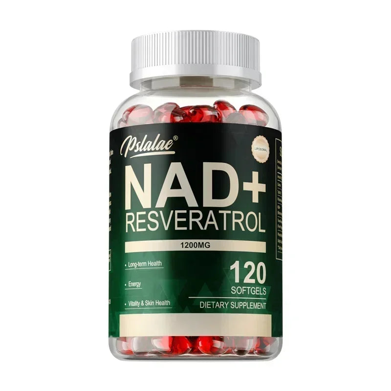 NAD+ Resveratrol - Cellular Health, Healthy Aging, to Support Skin Health, Boost Energy, for Hair, Nails, Skin and Joint Health