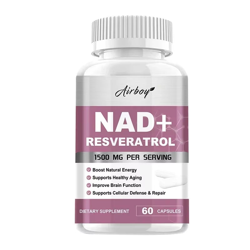 NAD plus Supplement - Natural Energy, Cellular Health, anti Aging, Nad Nicotinamide Riboside