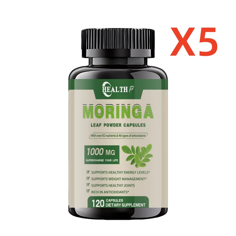 Original and Pure Moringa Leaf Powder Capsules Organic Certification Moringa Leaf Natural Food Contains Essential Amino Acids