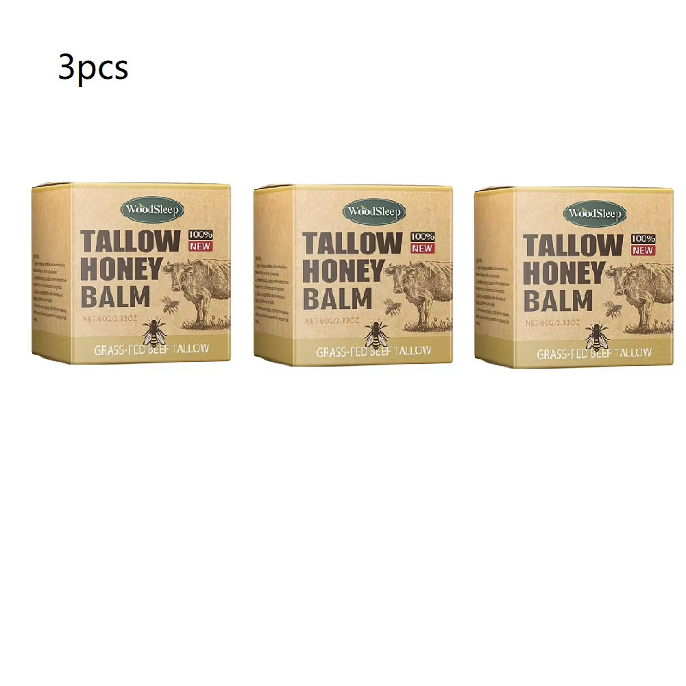 Whipped Beef Tallow Honey Balm Moisturizing Hydrating Face Cream Body Lotion Nourishing Balm Gentle Skin Care for Women