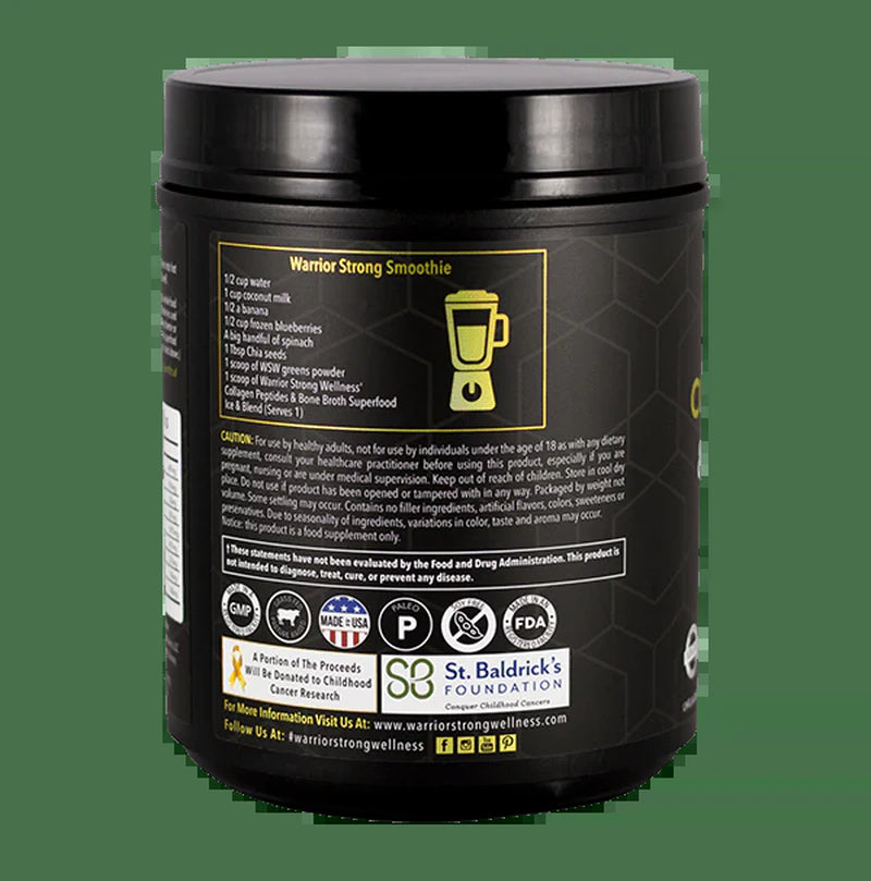 Collagen Peptides & Bone Broth Superfood - Supports Digestion, Anti-Inflammatory Health, Muscle, Tissue, Joints, Bones & Immune Health