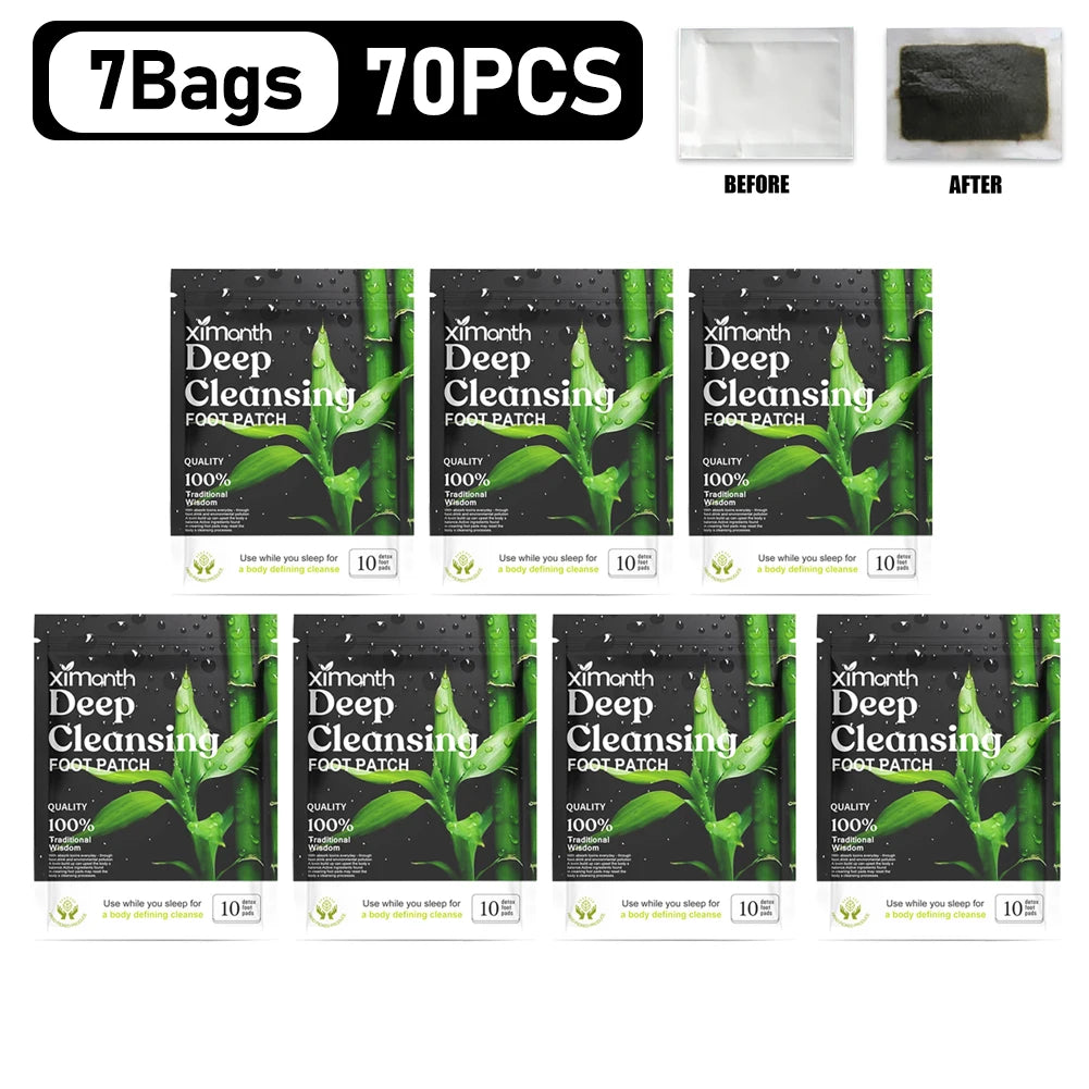 10-200PCS Detox Foot Patches Stress Relief Feet Deep Sleep Herbal Detox Sticker Conditioning Body Relieve Stress Foot Care Tool