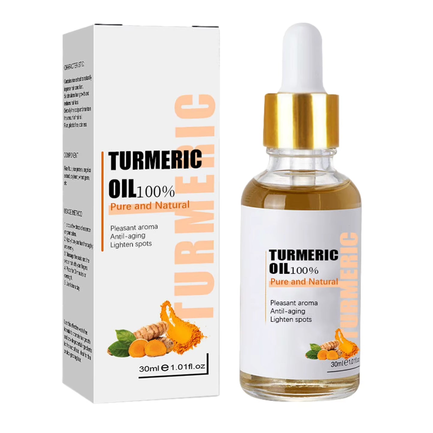 10Ml Turmeric Essential Oil Organic Turmeric Face Oil Organic Turmeric Oil Moisturizing Oil for Reducing Fine Lines And