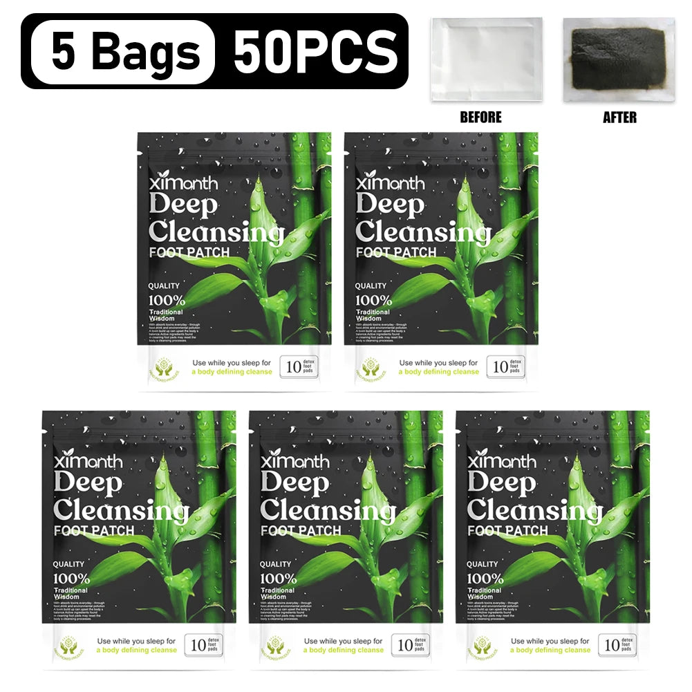 10-200PCS Detox Foot Patches Stress Relief Feet Deep Sleep Herbal Detox Sticker Conditioning Body Relieve Stress Foot Care Tool