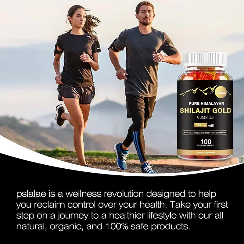 Shilajit Gold Gummies - Immune System, Memory & Brain Health, Accelerate Body Metabolism Energy Production Athletic Performance