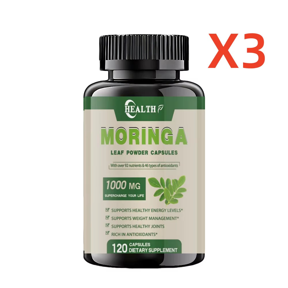 Original and Pure Moringa Leaf Powder Capsules Organic Certification Moringa Leaf Natural Food Contains Essential Amino Acids
