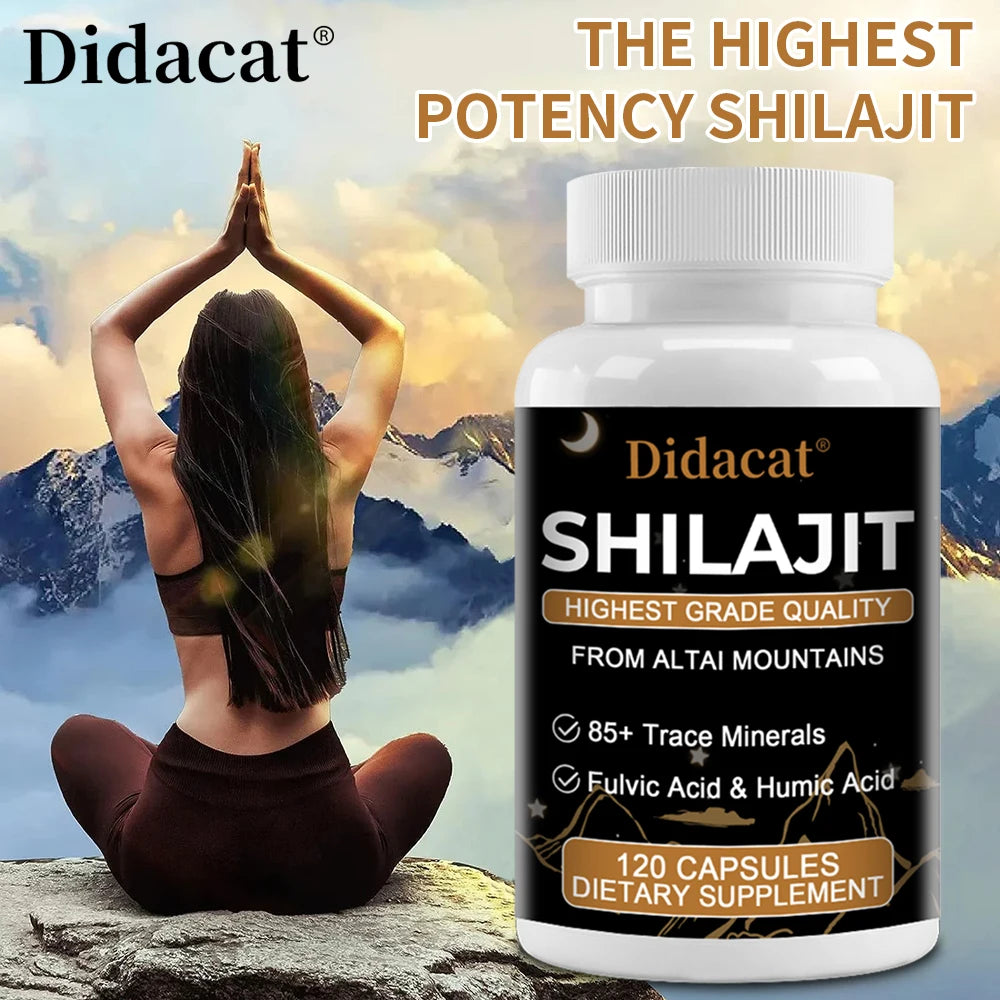 Unlock Your Health Potential with 100% Pure Shilajit Mineral Supplement - Packed with 85+ Trace Minerals, Fulvic Acid, and Antioxidants for Optimal Wellness