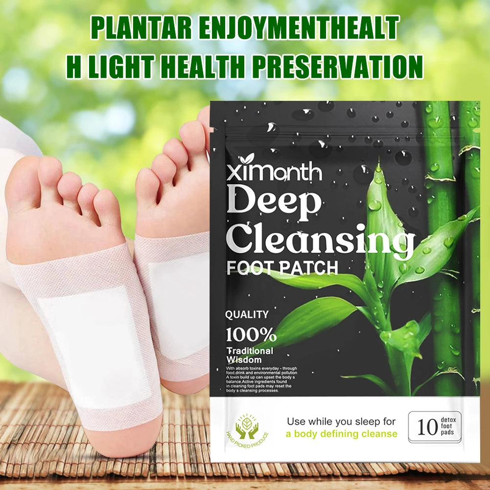 10-200PCS Detox Foot Patches Stress Relief Feet Deep Sleep Herbal Detox Sticker Conditioning Body Relieve Stress Foot Care Tool