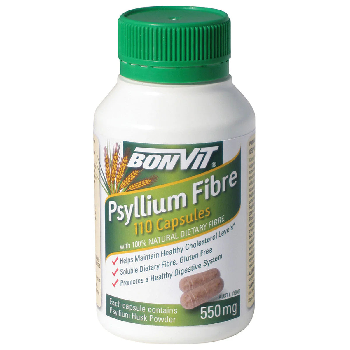 Psyllium Fibre 550Mg 110 Caps