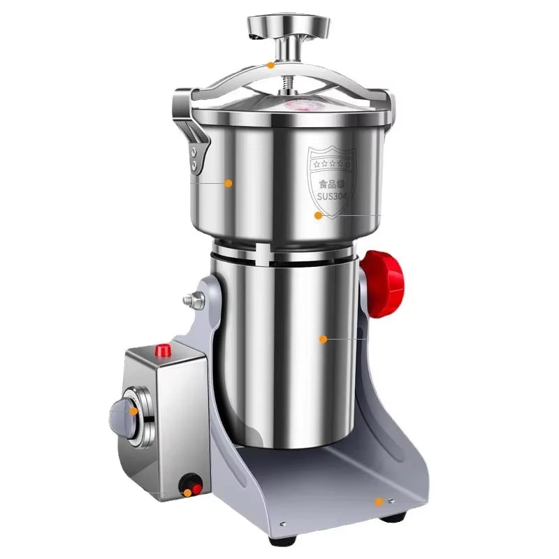 800G/1000G Chinese Herbal Medicine Crusher Grinder Household Fine Electric Small Multi-Functional Mill Grain Crusher