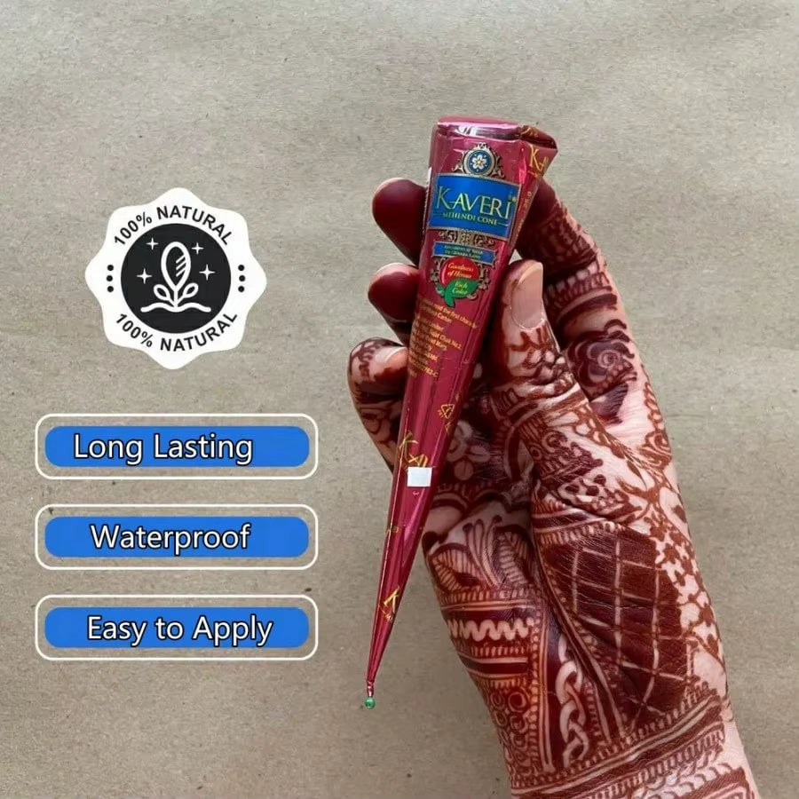1/3 Pcs Pure Natural Organic Brown Henna Cream, Brown Henna Tattoo Cream, Temporary Tattoo, Henna Tattoo Cream Semi-Permanent He