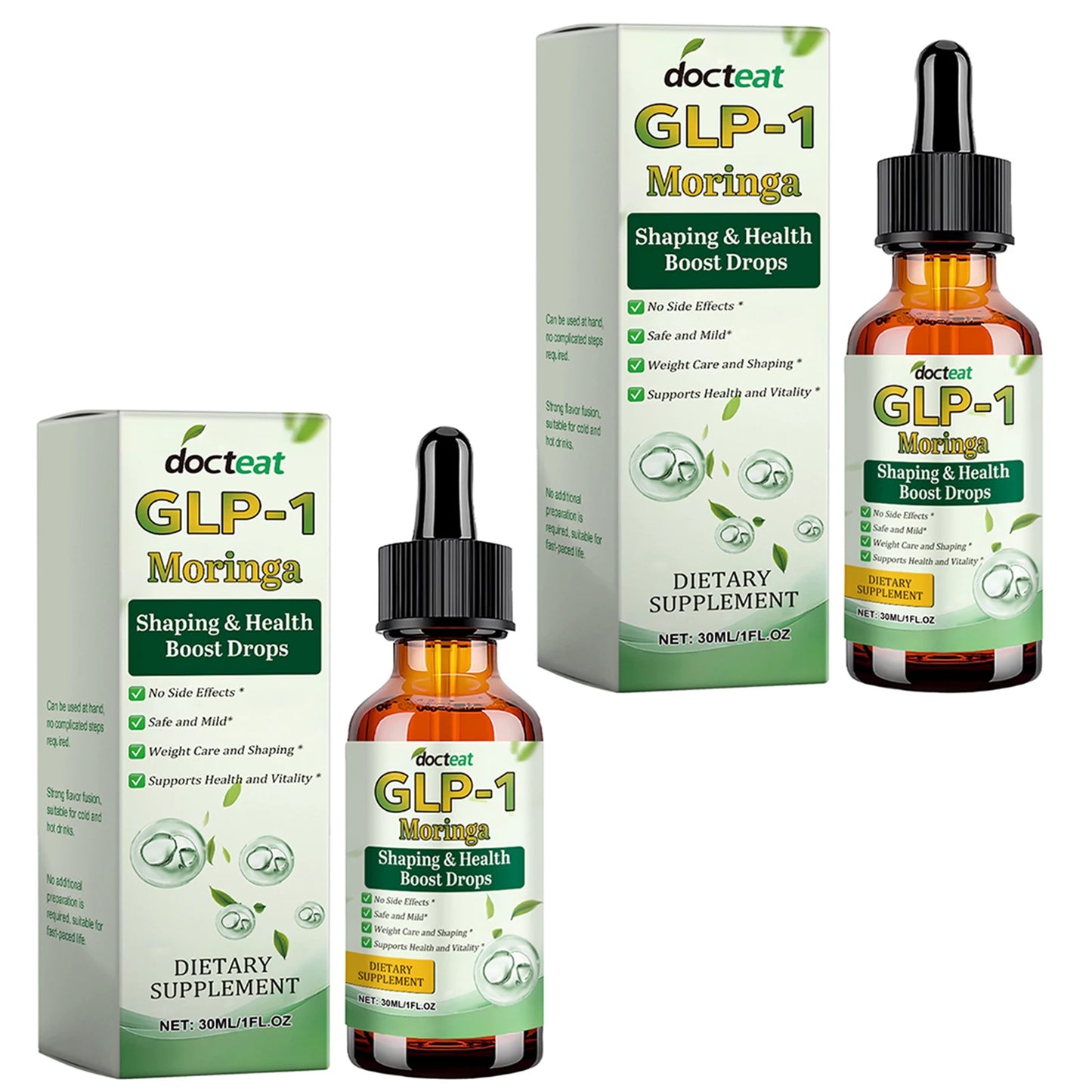 30Ml GLP-1 Moringa Drops GLP-1 Moringa Slimming Health Boost Drops Gut Digestive Immune Energy Support Weight Management