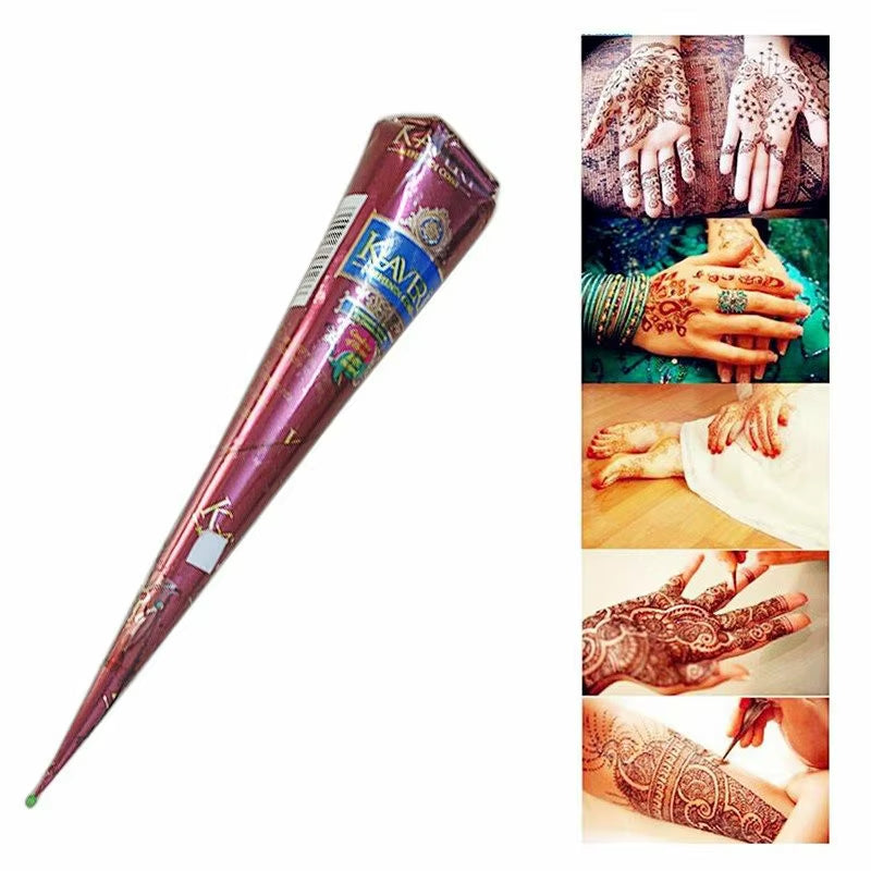1/3 Pcs Pure Natural Organic Brown Henna Cream, Brown Henna Tattoo Cream, Temporary Tattoo, Henna Tattoo Cream Semi-Permanent He