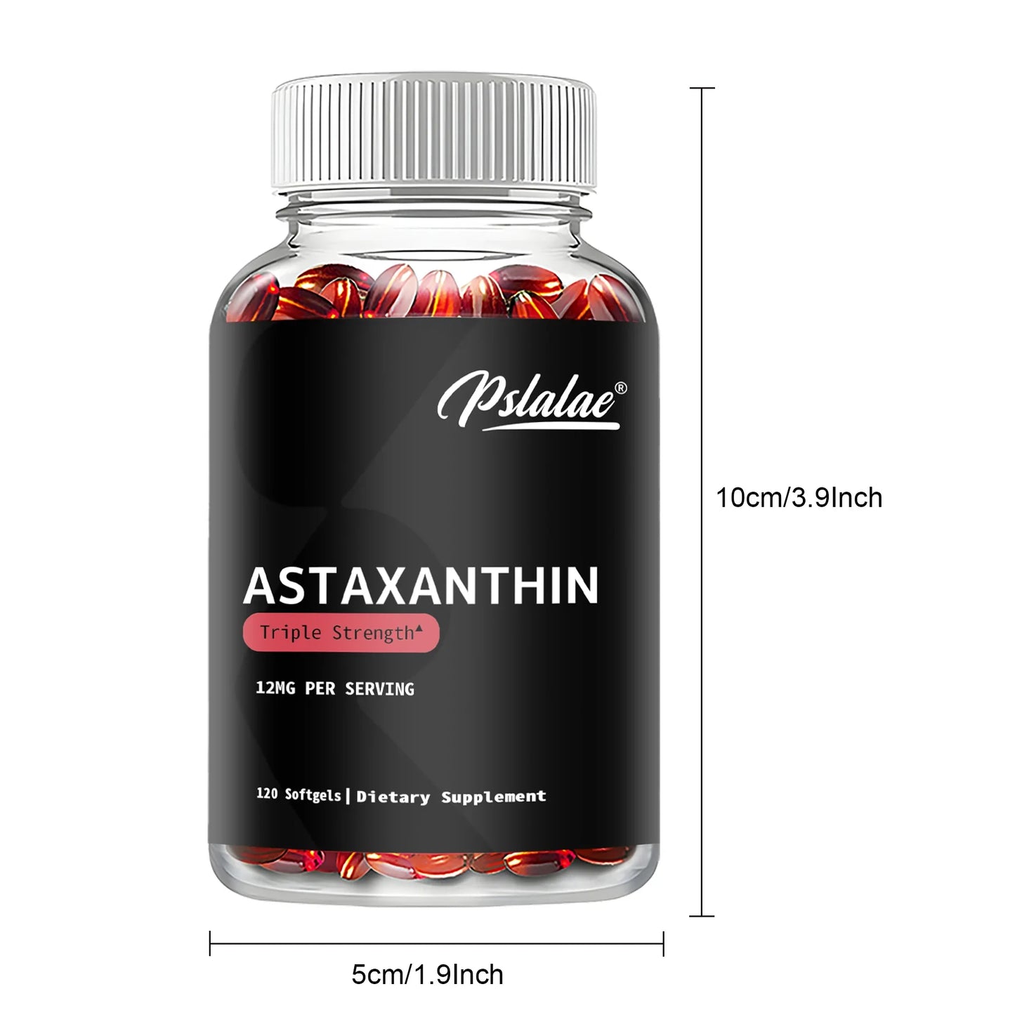 Astaxanthin Capsules - Enhance Eye, Joint, Skin, and Heart Health while Boosting Memory and Concentration - 120 Count
