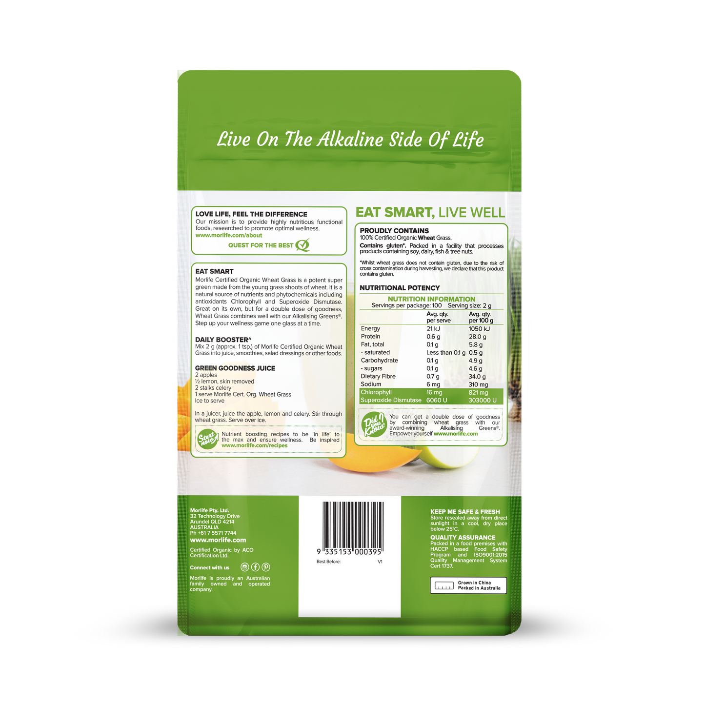 Premium Certified Organic Wheat Grass for a Healthier You