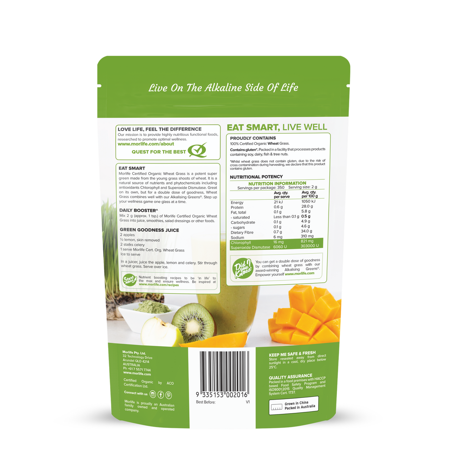 Premium Certified Organic Wheat Grass for a Healthier You
