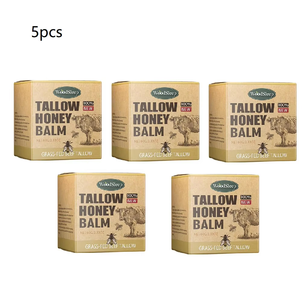 Whipped Beef Tallow Honey Balm Moisturizing Hydrating Face Cream Body Lotion Nourishing Balm Gentle Skin Care for Women