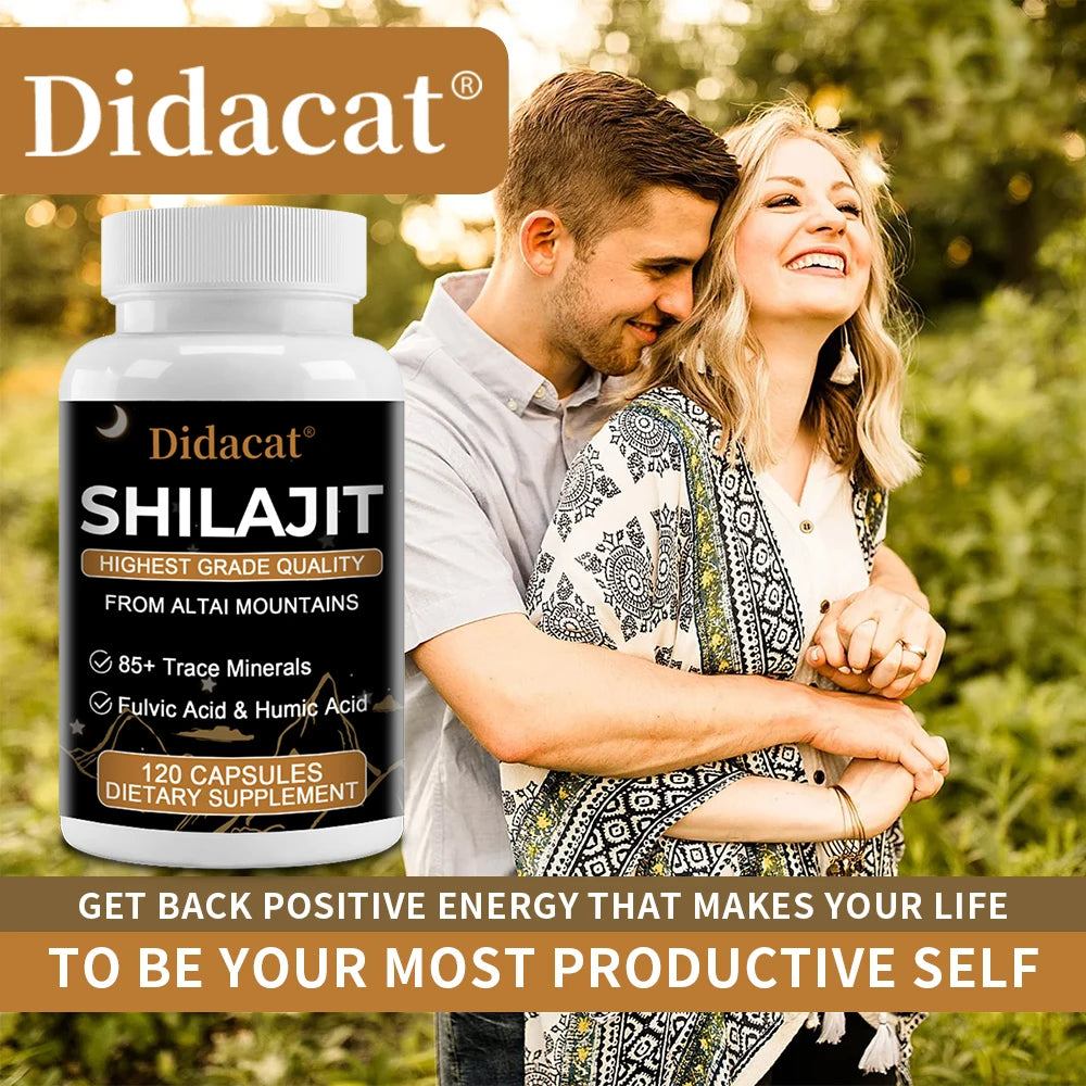 Unlock Your Health Potential with 100% Pure Shilajit Mineral Supplement - Packed with 85+ Trace Minerals, Fulvic Acid, and Antioxidants for Optimal Wellness