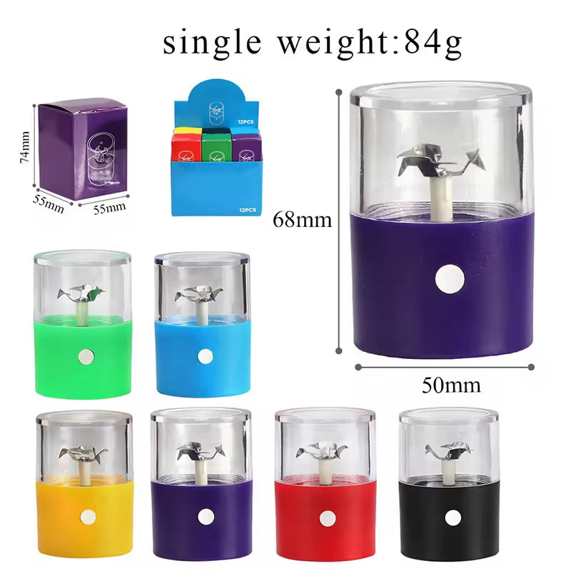 Hot Ins Electric Dry Herb Grass Grinder USB Charging Fully Automatic Tobacco Herbal Crusher Smoking Accessories