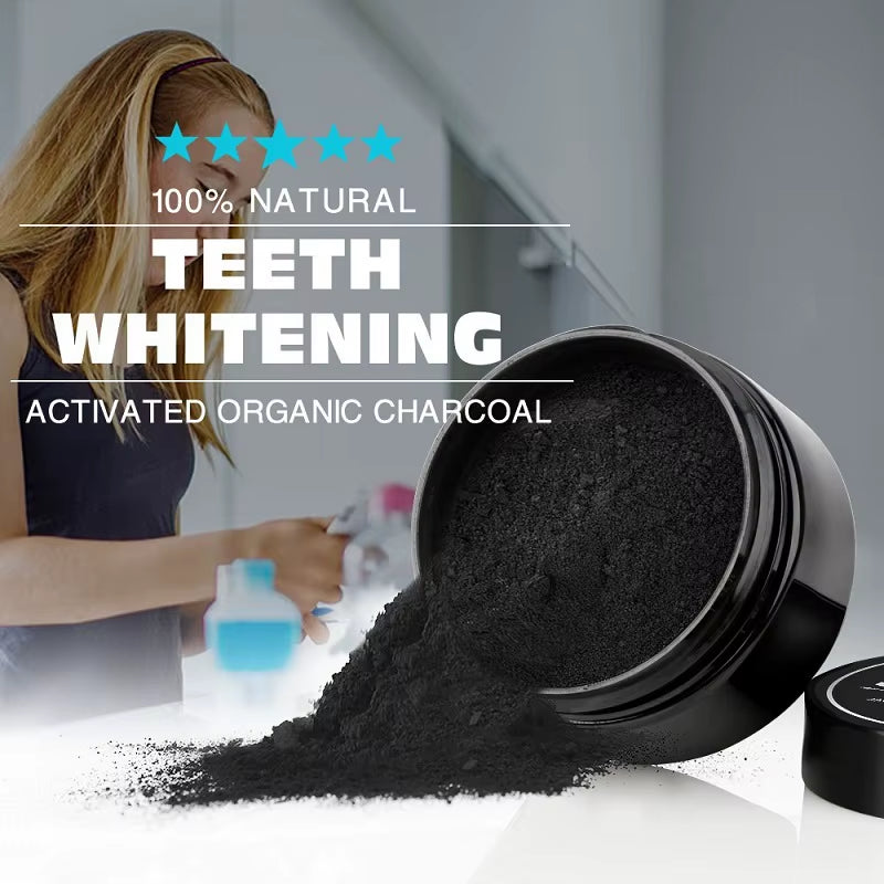 Toothpaste Toothbrush Tooth Powder Whitening Teeth Whitening Natural Organic Activated Bamboo Charcoal Yellow Teeth Cleaning Kit