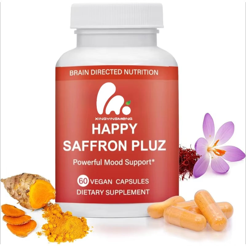 Optimized Organic Saffron Extract, Curcumin, and Zinc Eye Health Support 60 Capsules