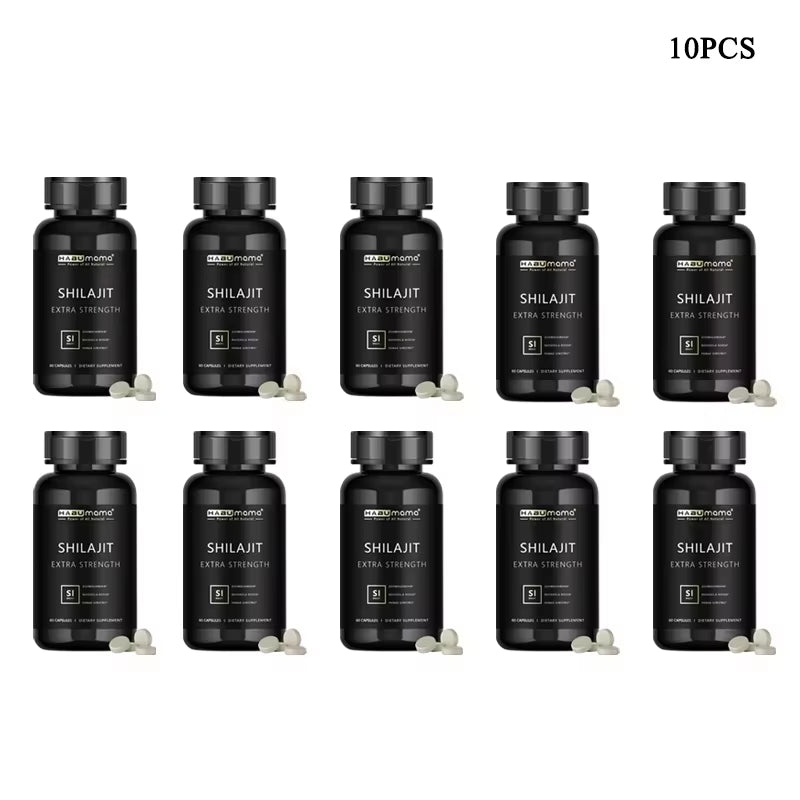 Organic Shilajit for Men | 60 Capsules | Natural Energy + Stamina Booster | Himalayan Mineral Power | Clinically Studied Formula