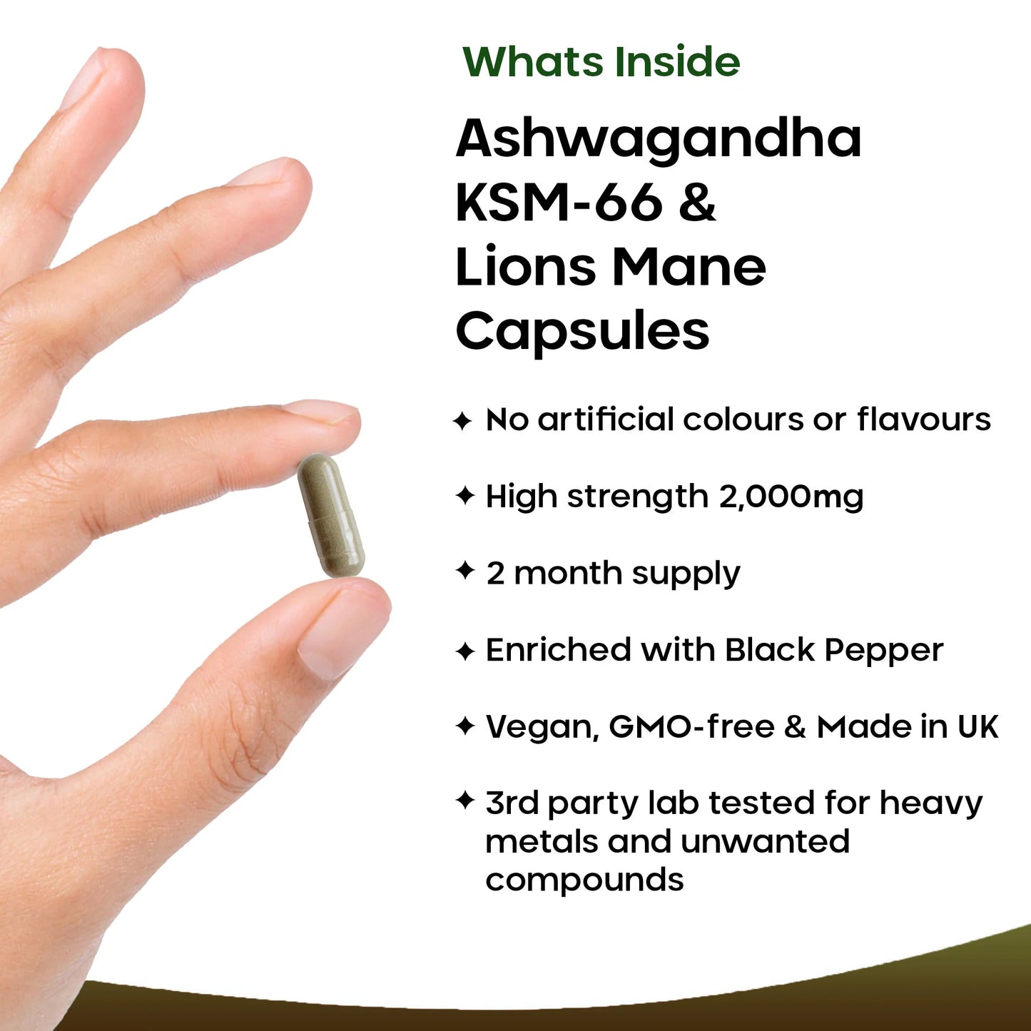 Ashwagandha Lions Mane Capsules