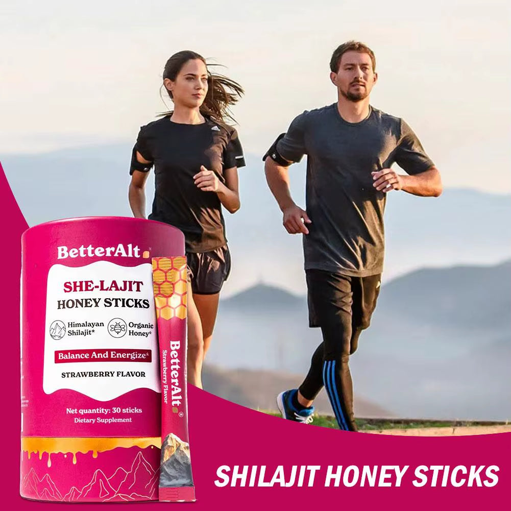 30 Pack Women'S Shilajit Honey Sticks Energy Boosting & Immune Support Supplement with Himalayan Resin and Fruit Extract