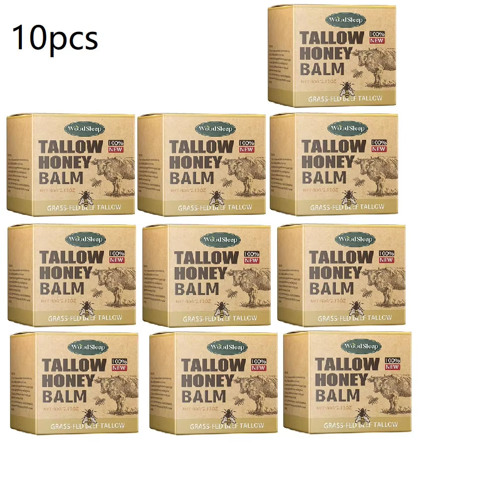 Whipped Beef Tallow Honey Balm Moisturizing Hydrating Face Cream Body Lotion Nourishing Balm Gentle Skin Care for Women