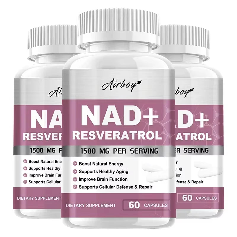 NAD plus Supplement - Natural Energy, Cellular Health, anti Aging, Nad Nicotinamide Riboside