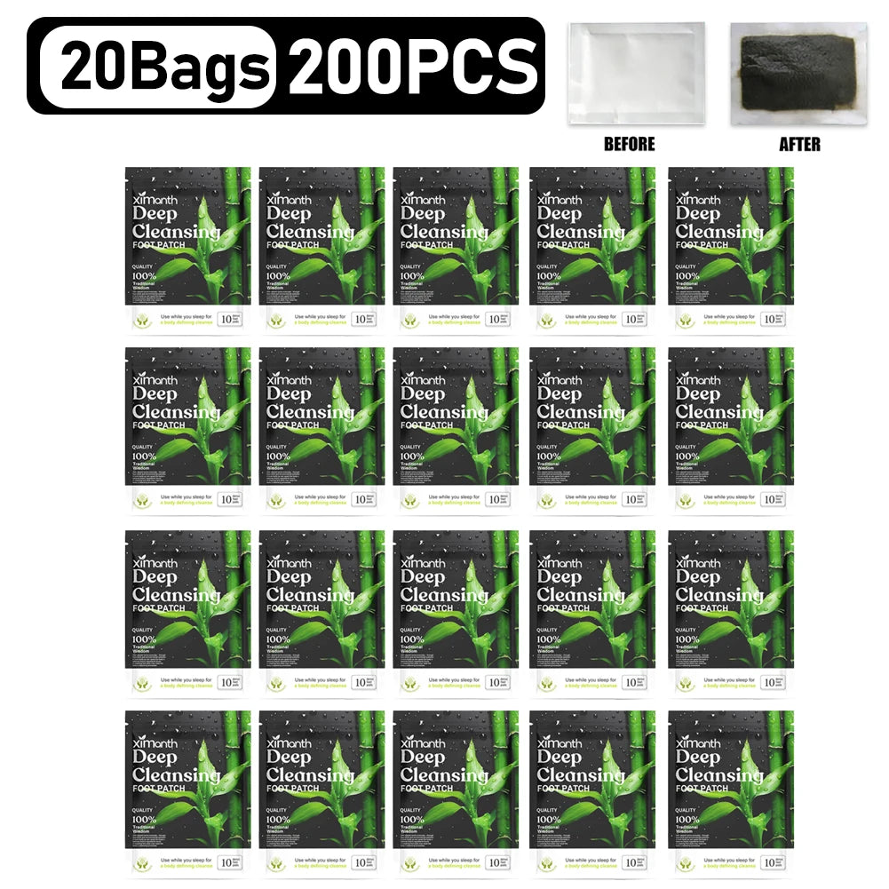 10-200PCS Detox Foot Patches Stress Relief Feet Deep Sleep Herbal Detox Sticker Conditioning Body Relieve Stress Foot Care Tool