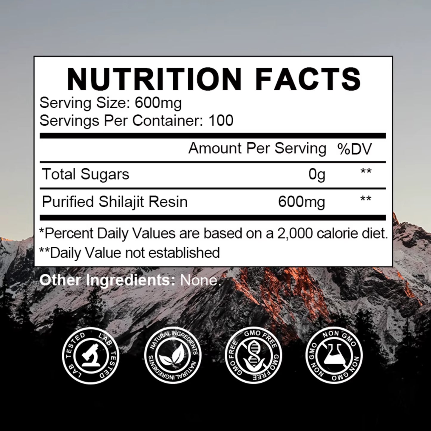 Pure Organic Shilajit Mineral Supplements
