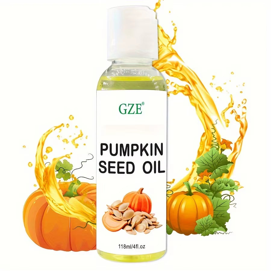 Pumpkin Seed Carrier Oil Organic Pure Natural Cold Pressed Unrefined Oil for Skin, Hair, Body