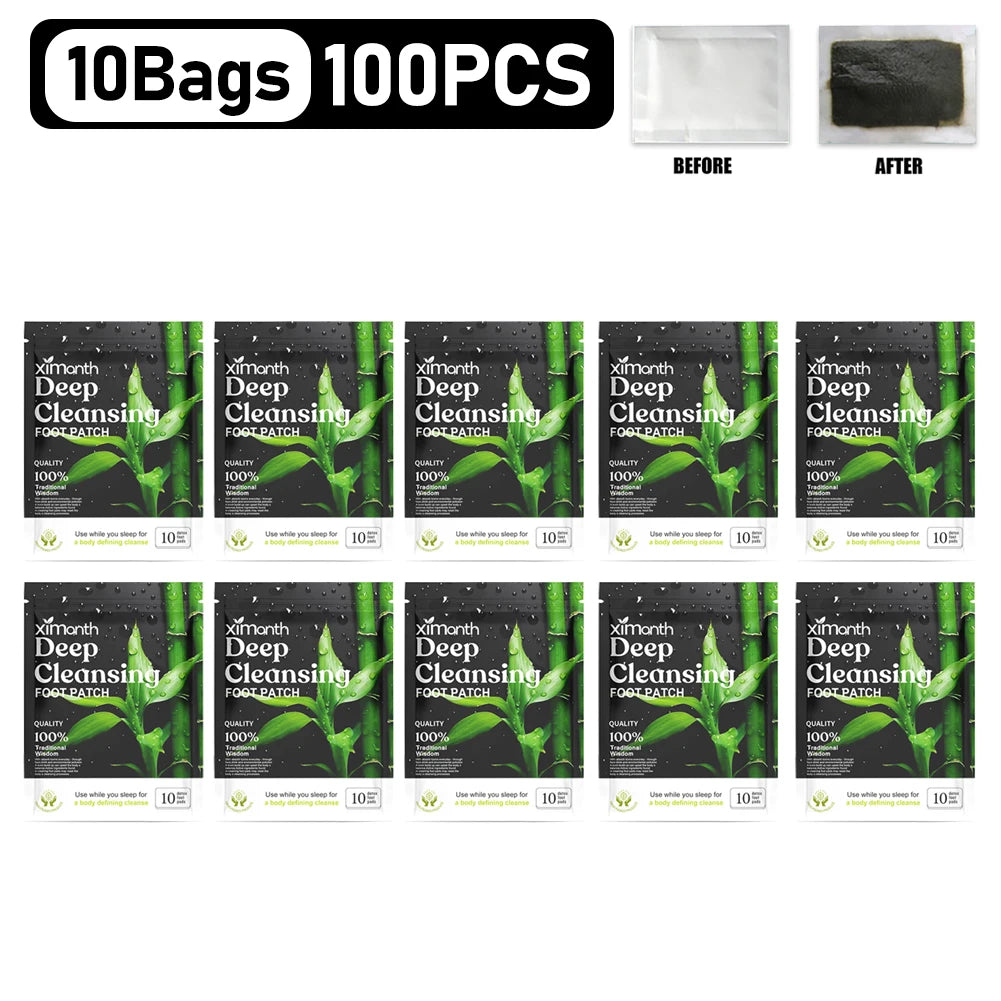 10-200PCS Detox Foot Patches Stress Relief Feet Deep Sleep Herbal Detox Sticker Conditioning Body Relieve Stress Foot Care Tool