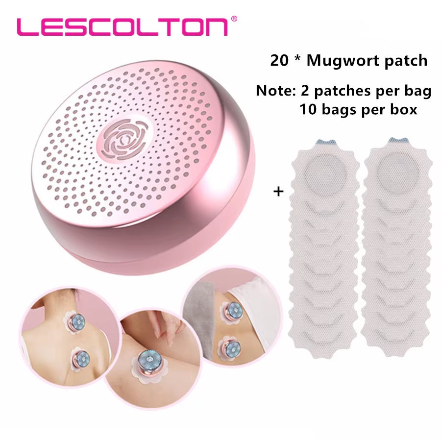 Electric Smokeless Moxibustion Device Neck Shoulder Heated Therapy Herbal Medicine Acupoint Massage Body Relaxation Massager