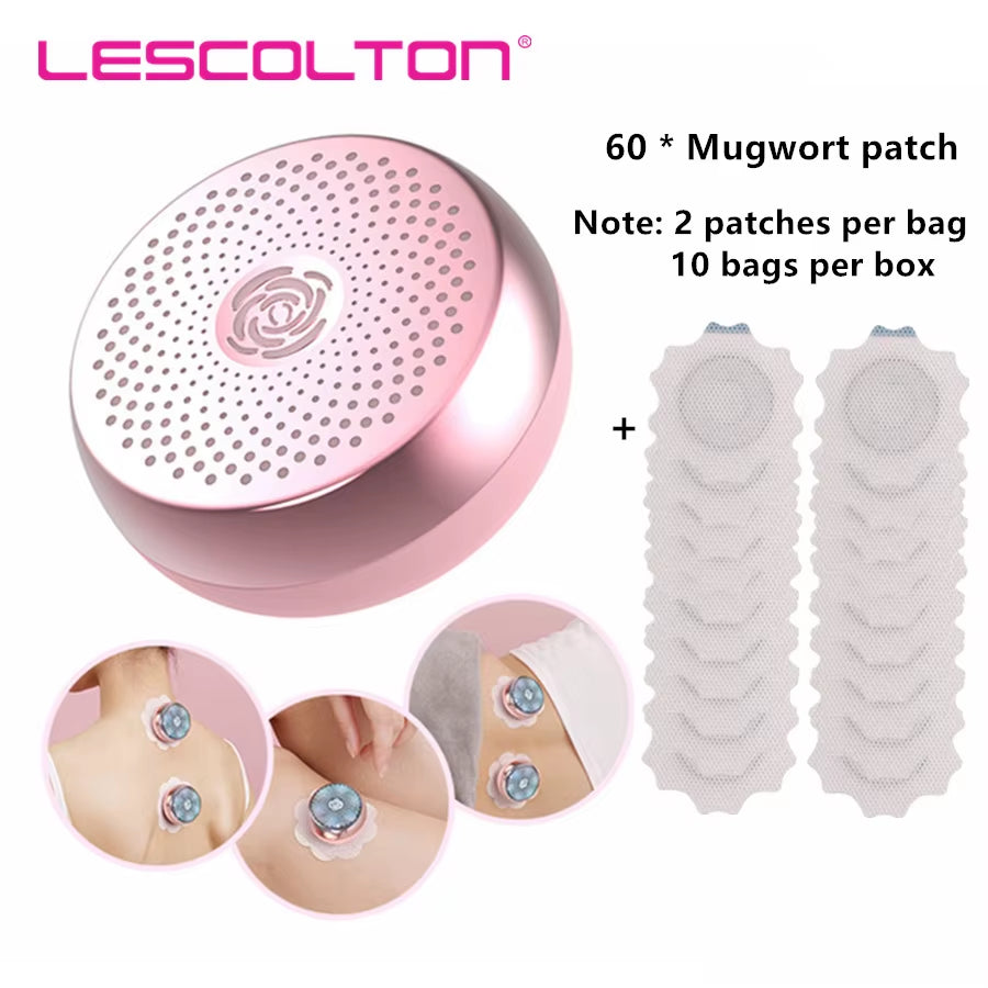 Electric Smokeless Moxibustion Device Neck Shoulder Heated Therapy Herbal Medicine Acupoint Massage Body Relaxation Massager
