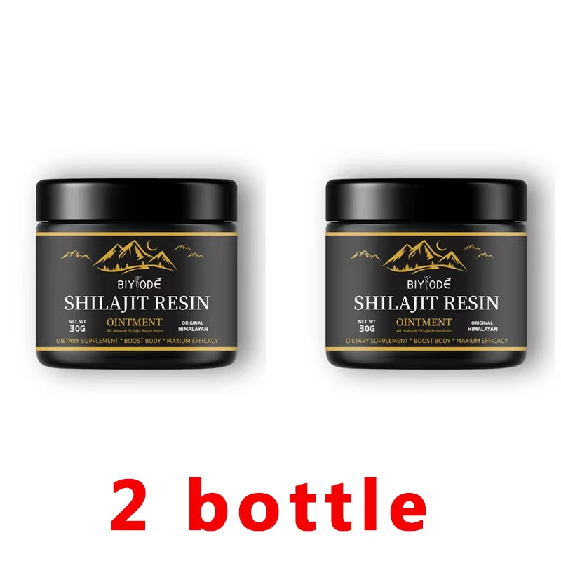 Pure Himalayan Shilajit Resin 30G with Spoon - 600Mg Natural Organic Shilajit Resin with 85+ Trace Minerals & Fulvic Acid