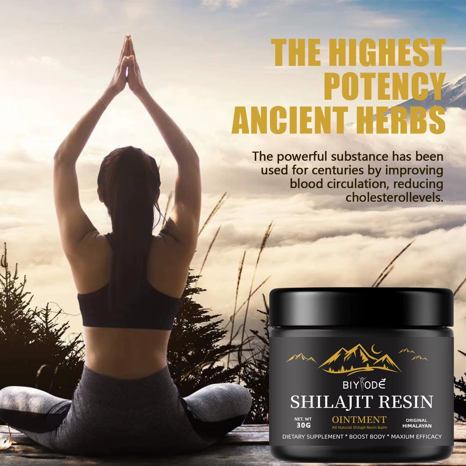 Pure Himalayan Shilajit Resin 30G with Spoon - 600Mg Natural Organic Shilajit Resin with 85+ Trace Minerals & Fulvic Acid