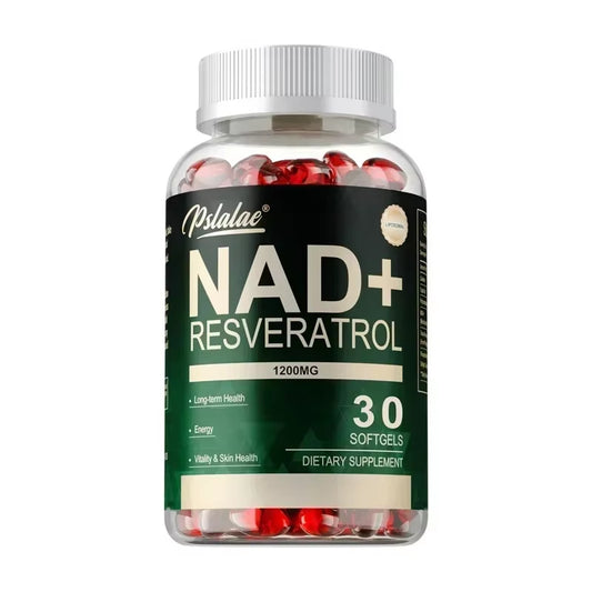 NAD+ Resveratrol - Cellular Health, Healthy Aging, to Support Skin Health, Boost Energy, for Hair, Nails, Skin and Joint Health